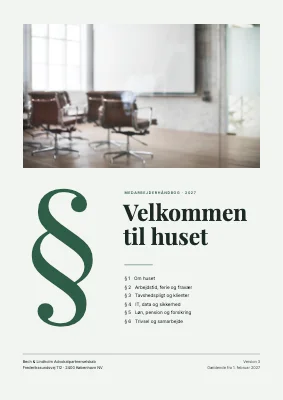 Medarbejderhåndbog — advokatkontor