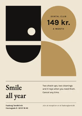 Dental clinic — a fixed monthly price
