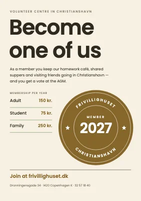 Volunteer centre — become a member