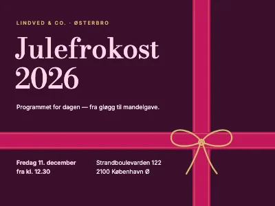 Julefrokost — program for dagen