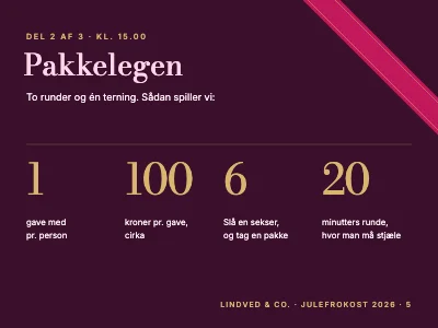 Side 5 af Julefrokost — program for dagen
