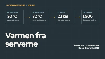 Partnerskabsforslag — overskudsvarme fra datacenter