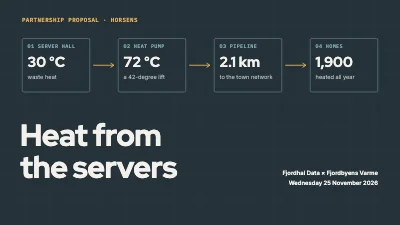 Partnership proposal — data centre waste heat