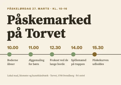 Påskemarked — dagens program