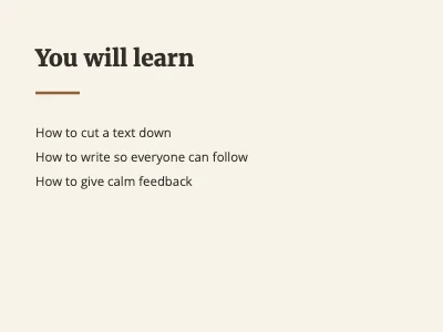 Page 2 of A course in clear writing
