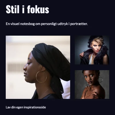 Stil i fokus · Kontaktark ved midnat