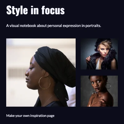 Style in focus · midnight contact