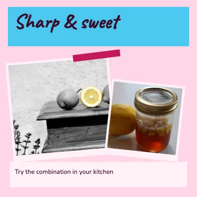 Sharp & sweet · candy scrapbook