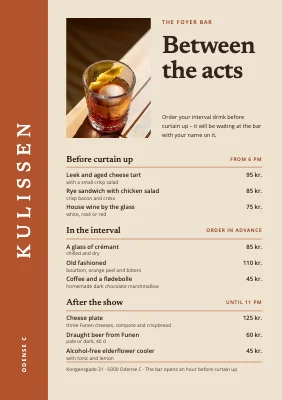 Theatre bar — between the acts