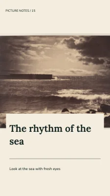The rhythm of the sea · Panoramic card