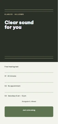 Free hearing test — Klarlyd Hillerød