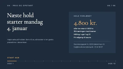 Side 6 af Fitnessprogram — 12 ugers styrkeforløb