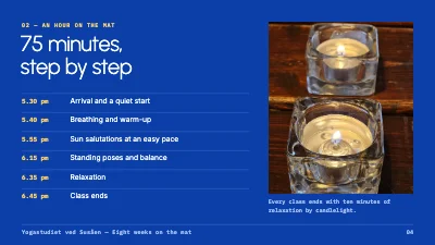 Page 4 of Beginners’ yoga course