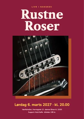Rockkoncert — Rustne Roser live