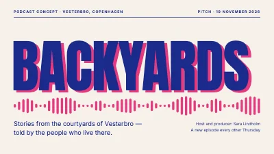 Podcast concept — stories from the backyard