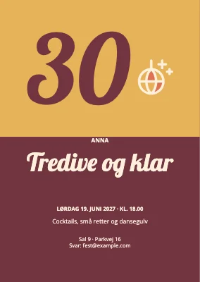 Tredive og klar
