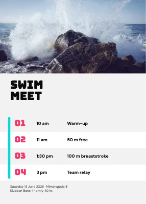 Swim meet in Nørrebro