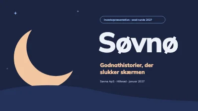 Investorpitch — app til godnathistorier