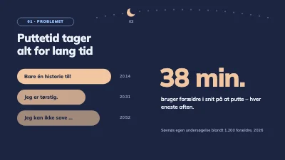 Side 3 af Investorpitch — app til godnathistorier