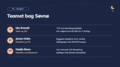 Side 7 af Investorpitch — app til godnathistorier