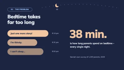 Page 3 of Investor pitch — bedtime story app