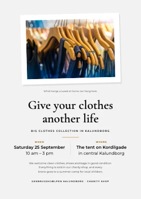 Charity clothes collection
