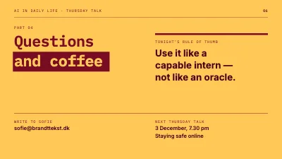 Page 6 of AI in daily life — talk