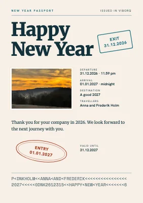 New Year card as a passport — Viborg