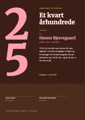 Jubilæumsdiplom — 25 år