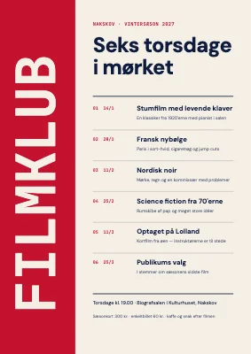 Filmklub — vintersæsonens program