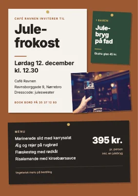 Julefrokost på bodegaen — opslagstavle