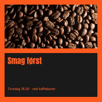 Smag først · Værkstedsbillet
