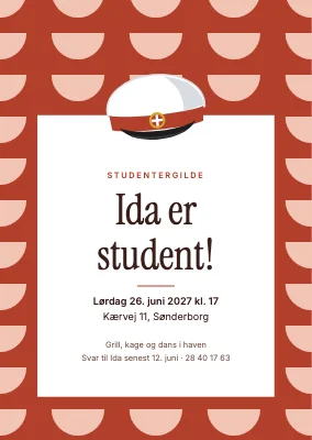 Studentergilde i Sønderborg — invitation