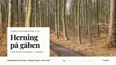 Sundhedskampagne — gå mere