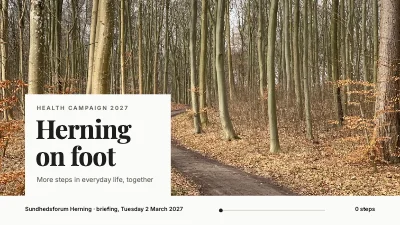 Health campaign — walk more