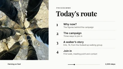 Page 2 of Health campaign — walk more