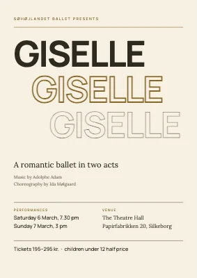 Ballet performance — Giselle in Silkeborg