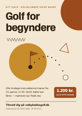 Golfklub — nyt begynderhold