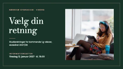 Studieretninger — informationsaften på gymnasiet
