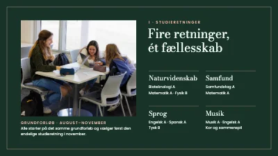Side 3 af Studieretninger — informationsaften på gymnasiet
