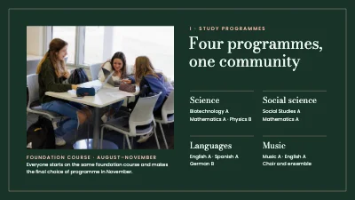 Page 3 of Study programmes — sixth-form information evening