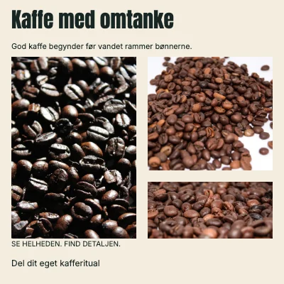 Kaffe med omtanke · Sidemasthead
