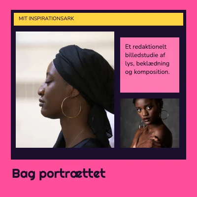 Bag portrættet · Kreativt skrivebord
