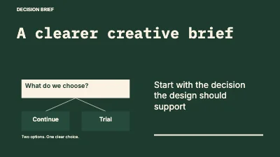 A clearer creative brief