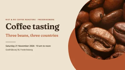 Coffee tasting — three beans, three countries