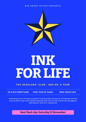 Tattoo studio — regulars’ club