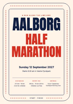 Half marathon — race poster