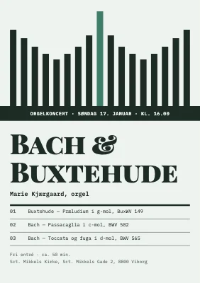 Orgelkoncert — Bach og Buxtehude