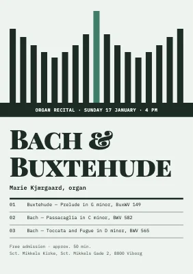 Organ recital — Bach and Buxtehude