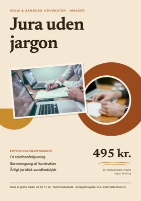 Advokatkontor — erhvervsabonnement